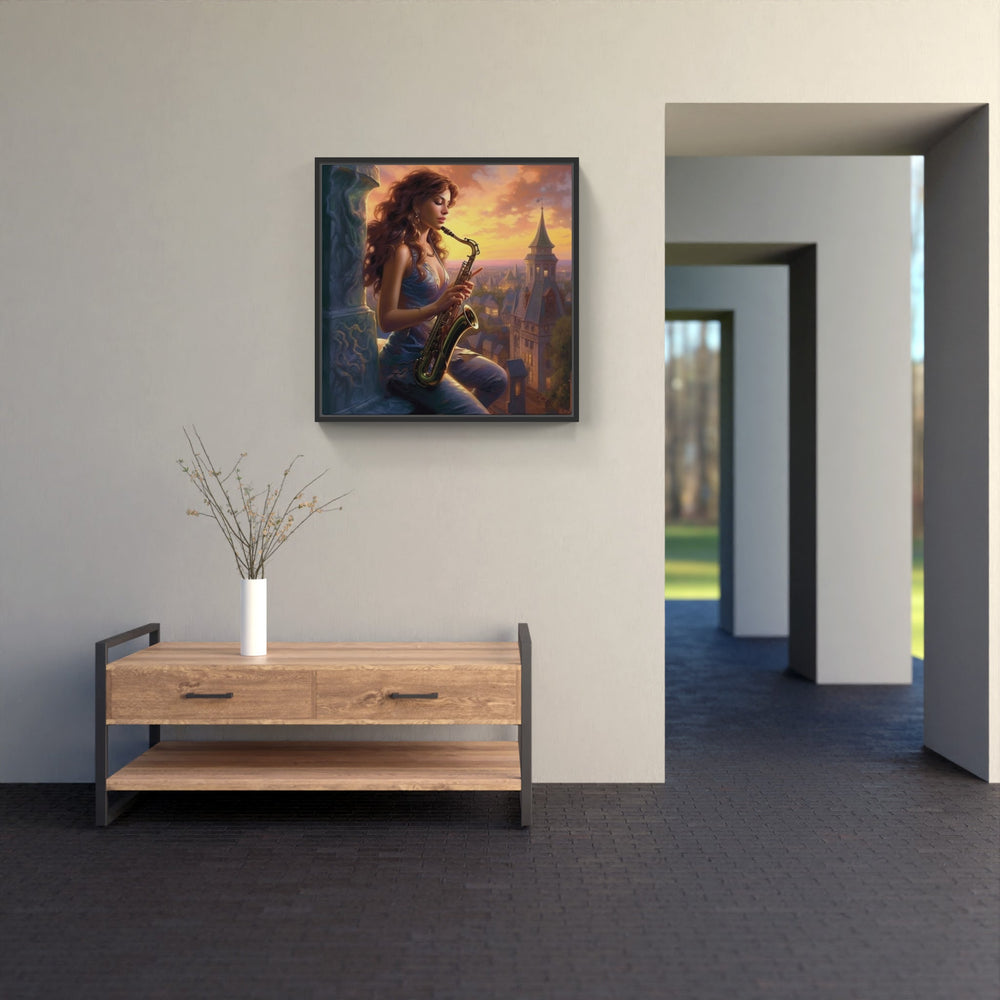 Soulful Saxophone Expressions-Canvas-artwall-Artwall