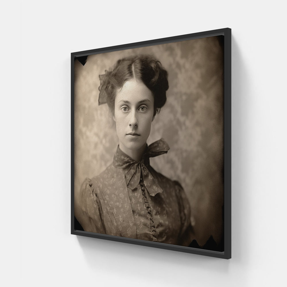 Antique Daguerreotype Delight-Canvas-artwall-20x20 cm-Black-Artwall