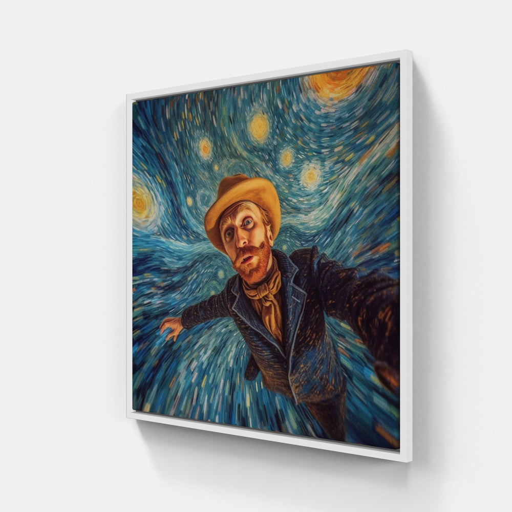 Impressionistic Van Gogh Masterpiece-Canvas-artwall-20x20 cm-White-Artwall