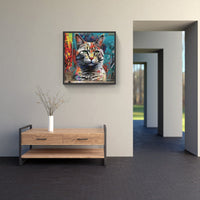 Cat is playing-Canvas-artwall-Artwall