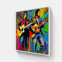 Serenading Guitar Spirit-Canvas-artwall-20x20 cm-White-Artwall