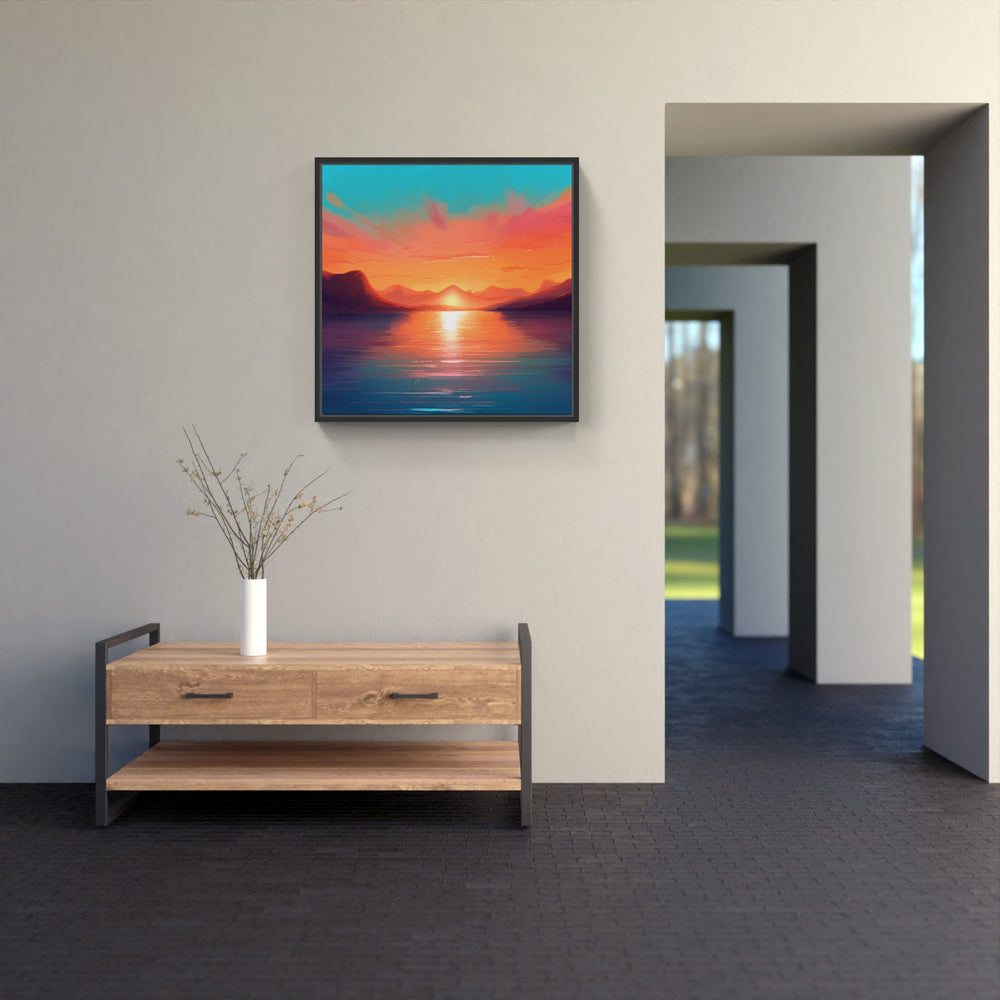 Breathtaking Sunset Hues-Canvas-artwall-Artwall