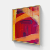 Orange sunrise bright-Canvas-artwall-20x20 cm-Wood-Artwall