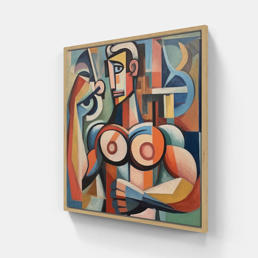 Pablo's Cubist Universe-Canvas-artwall-20x20 cm-Wood-Artwall