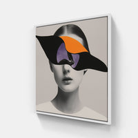 Minimalist Collage Symphony-Canvas-artwall-20x20 cm-White-Artwall