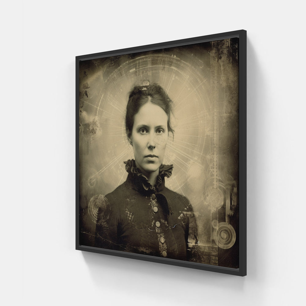 Daguerreotype Echoes Unveiled-Canvas-artwall-20x20 cm-Black-Artwall