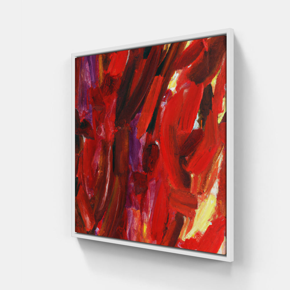 Red blushing-Canvas-artwall-20x20 cm-White-Artwall