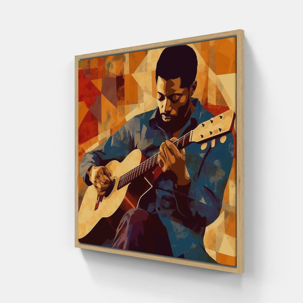 Expressive Guitar Symphony-Canvas-artwall-Artwall