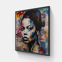 Street Dance Rhyme-Canvas-artwall-20x20 cm-Black-Artwall