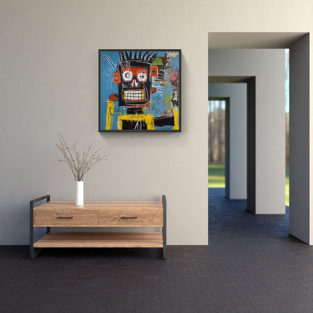 Raw Basquiat Energy-Canvas-artwall-Artwall