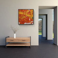 Orange sunrise heat-Canvas-artwall-Artwall