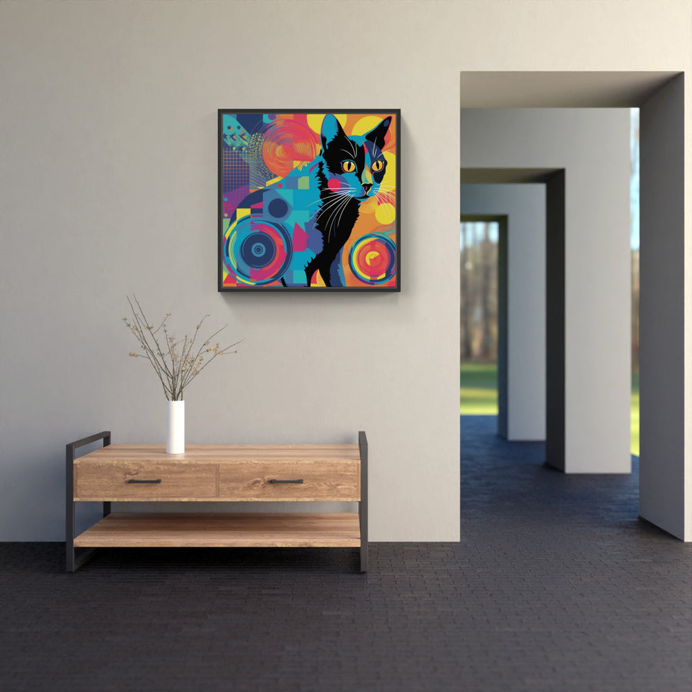 Cat meow purr scratch-Canvas-artwall-Artwall