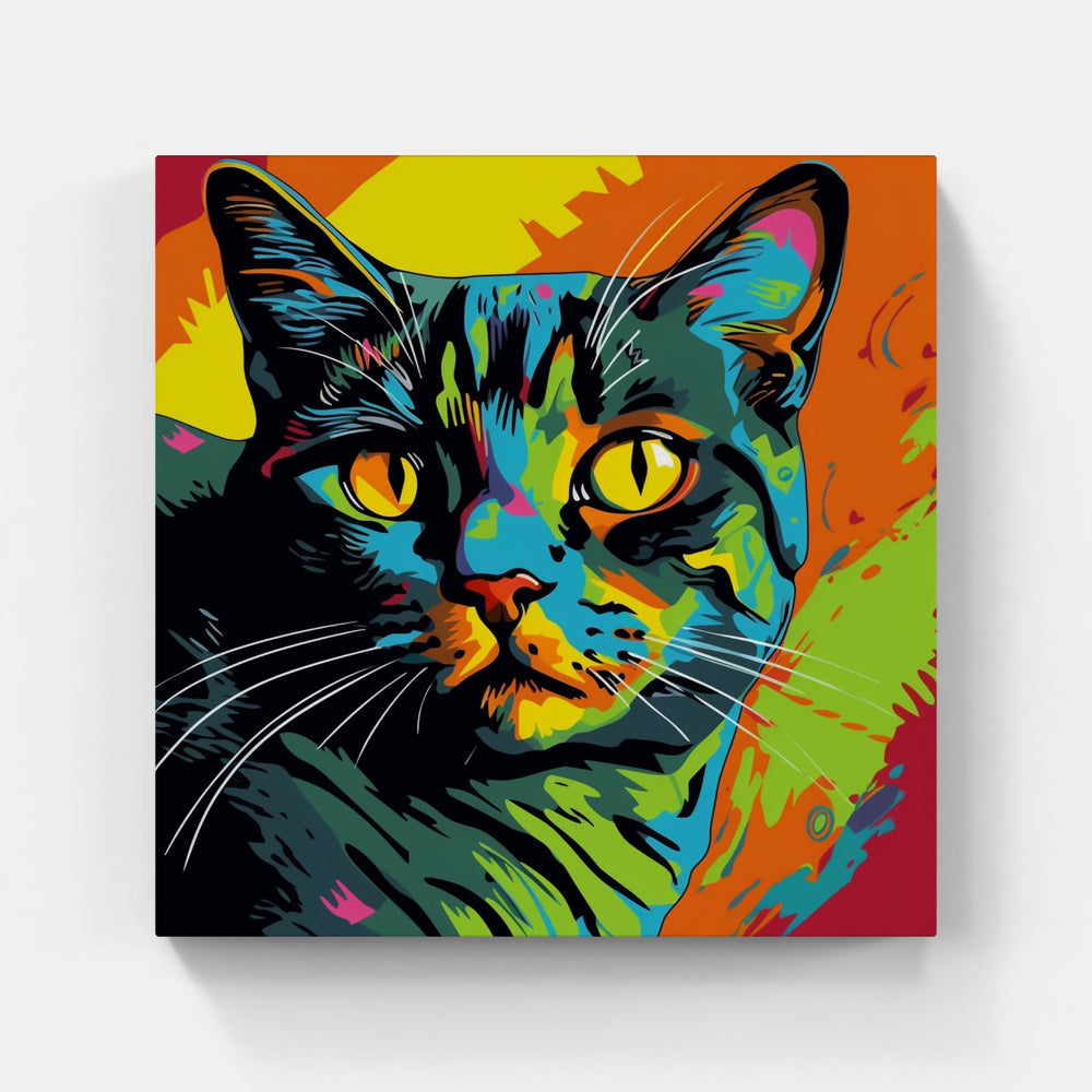 Cat love peace-Canvas-artwall-Artwall