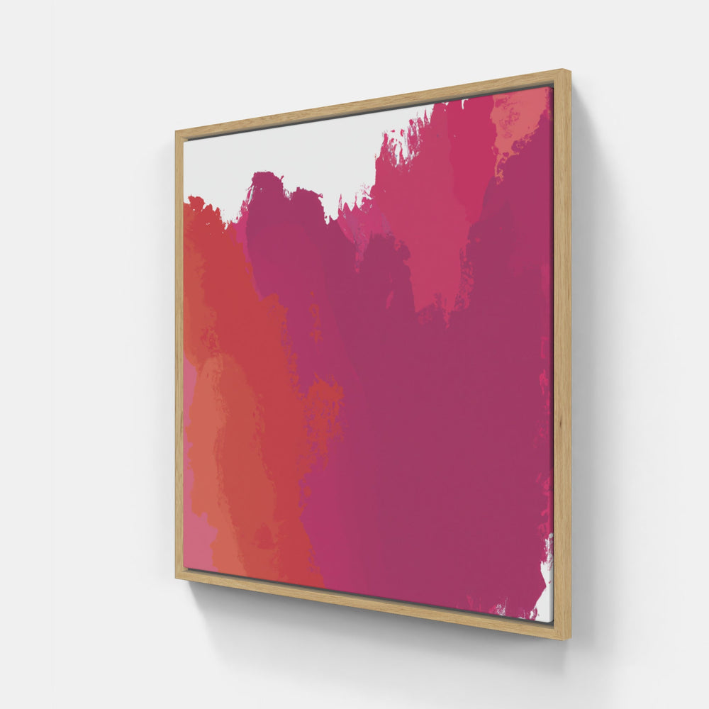 Pink time blooms-Canvas-artwall-20x20 cm-Wood-Artwall