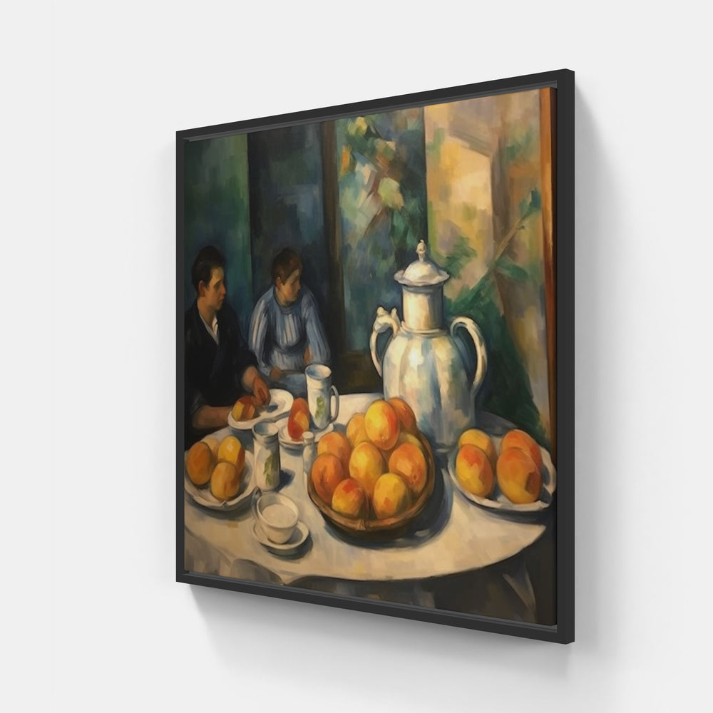 Still Life Symphony-Canvas-artwall-20x20 cm-Black-Artwall