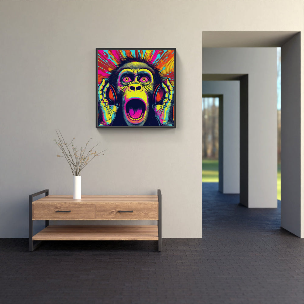 Whimsy Monkey Masterpiece-Canvas-artwall-Artwall