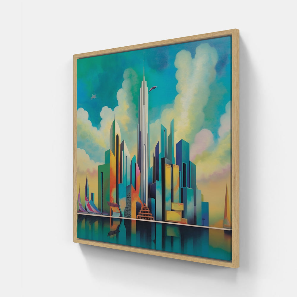 Tranquil Evening Skyline-Canvas-artwall-Artwall