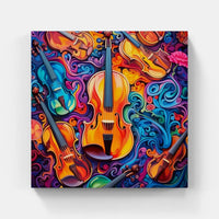 Melancholic Violin Lament-Canvas-artwall-Artwall