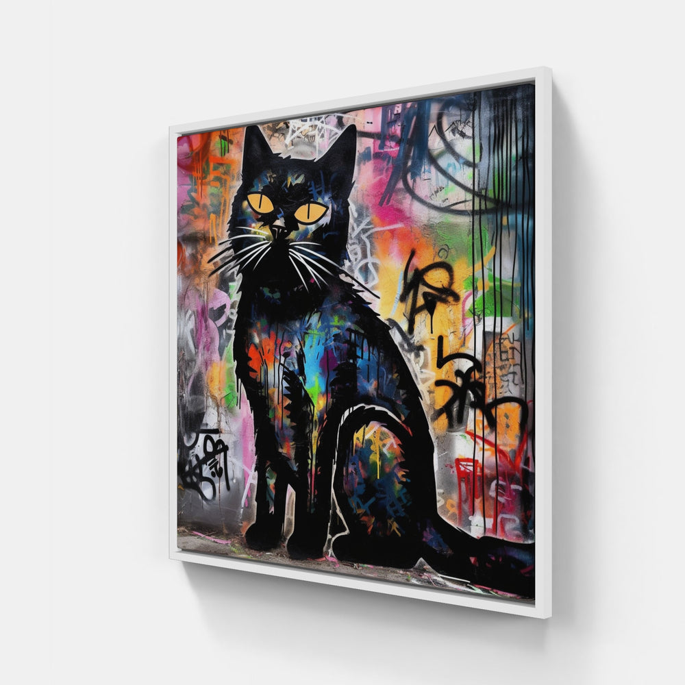 Cat lovers-Canvas-artwall-20x20 cm-White-Artwall