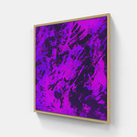 Purple on time blooms-Canvas-artwall-20x20 cm-Wood-Artwall