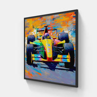 Dynamic Formula 1 Journey-Canvas-artwall-20x20 cm-Black-Artwall