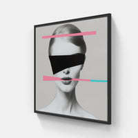 Ethereal Collage Dreams-Canvas-artwall-20x20 cm-Black-Artwall
