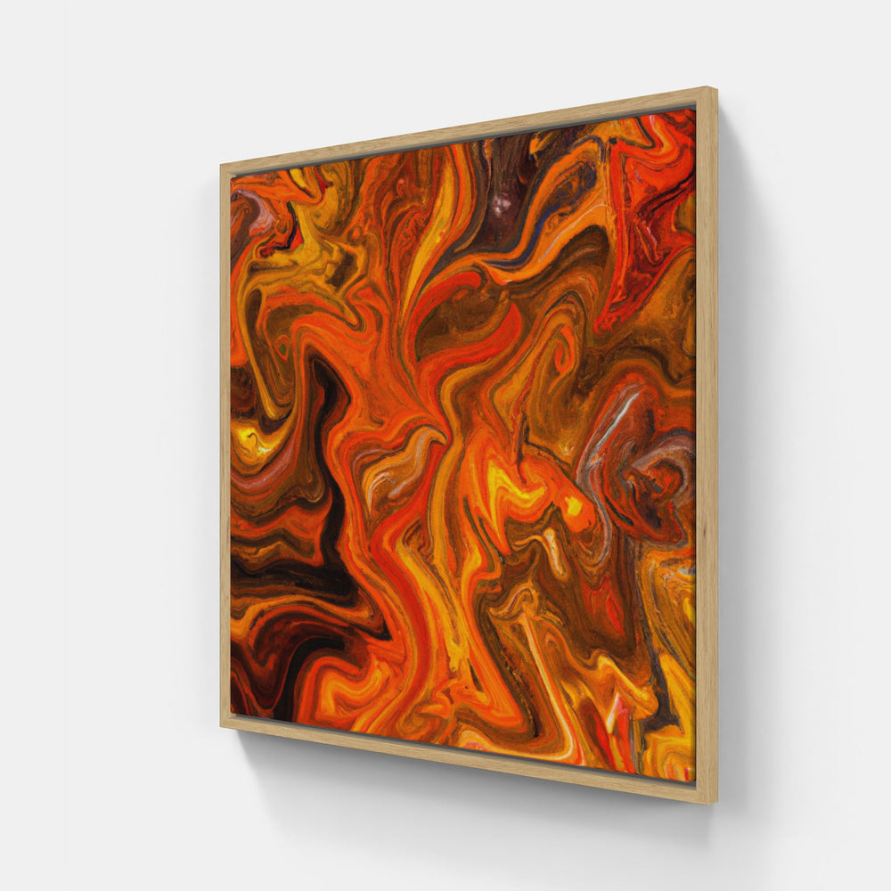 Orange dreams soar-Canvas-artwall-20x20 cm-White-Artwall