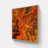 Orange dreams soar-Canvas-artwall-20x20 cm-White-Artwall