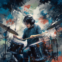 Drummer's Artistic Canvas-Canvas-artwall-Artwall