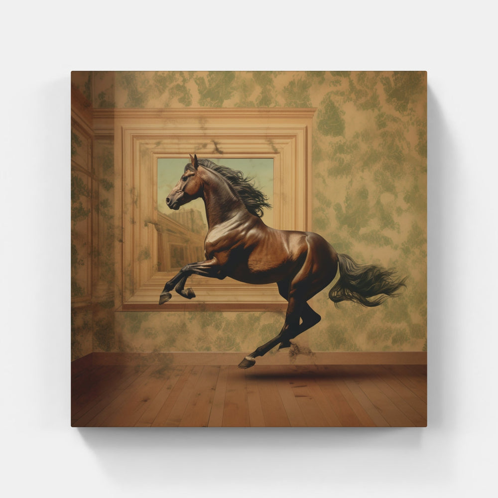 Playful Horse Foal-Canvas-artwall-Artwall