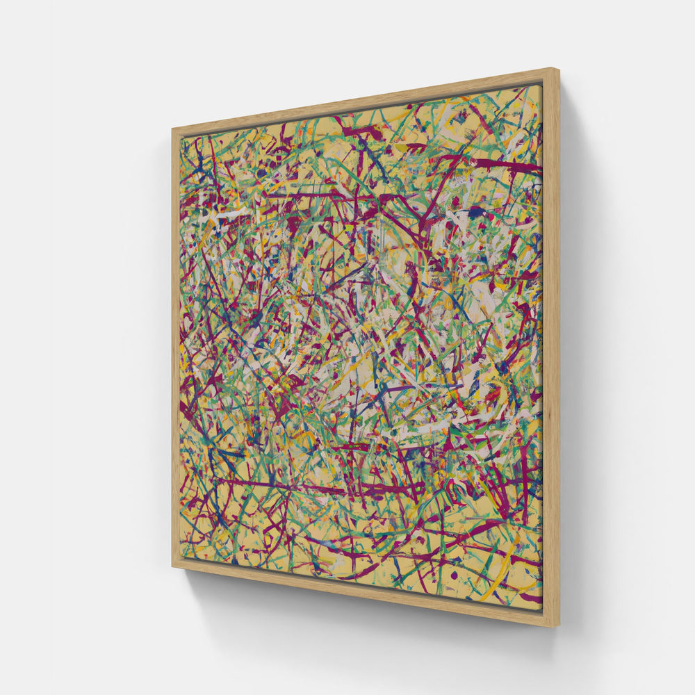 Pollock time-Canvas-artwall-20x20 cm-Wood-Artwall