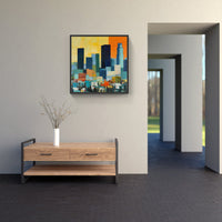 Enigmatic Night Skyline-Canvas-artwall-Artwall