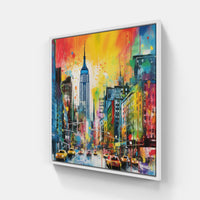 Urban Metropolis: NYC-Canvas-artwall-20x20 cm-White-Artwall