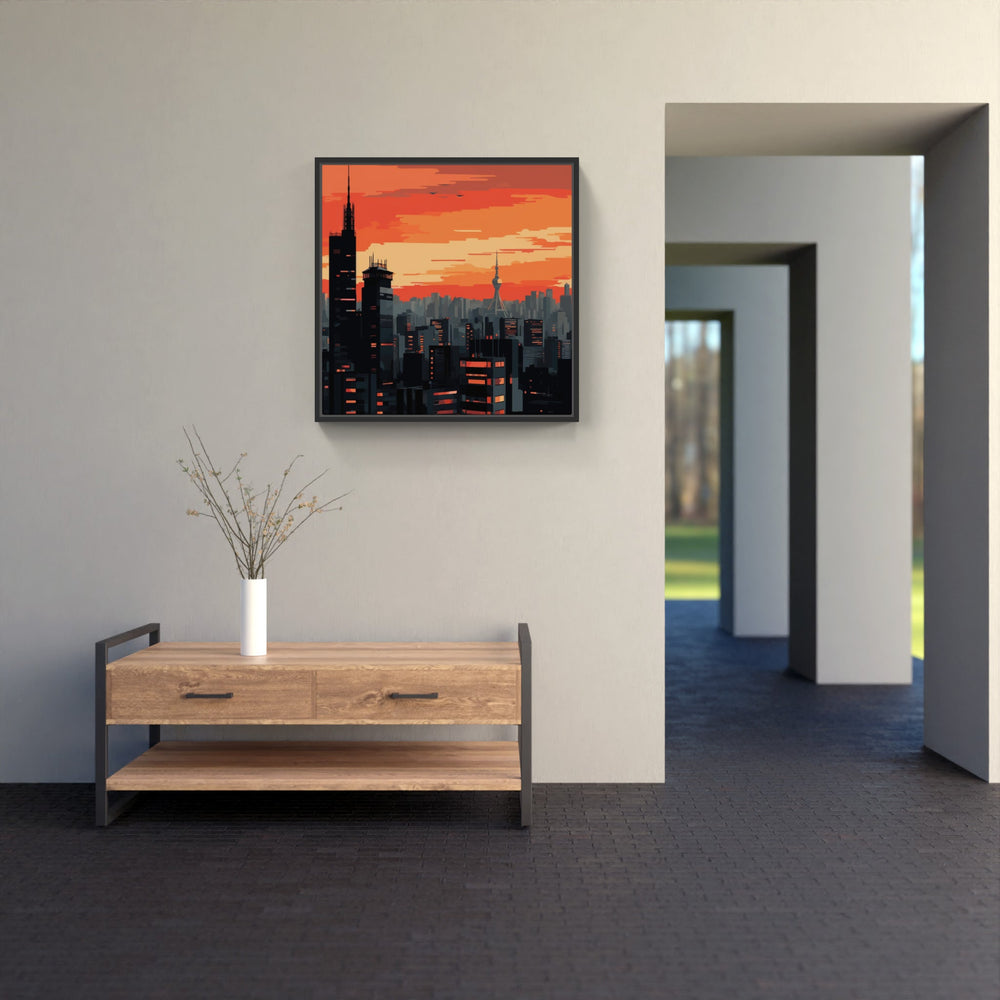 Metropolitan Skyline Beauty-Canvas-artwall-Artwall