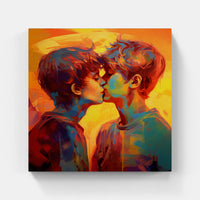 Eternal Love Connection Embrace-Canvas-artwall-Artwall