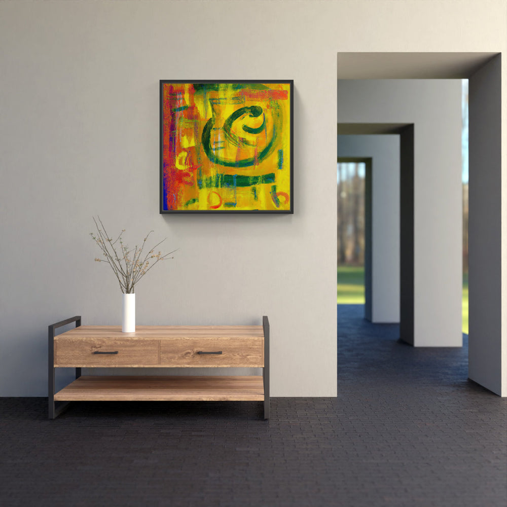 Yellow Sun Bright-Canvas-artwall-Artwall