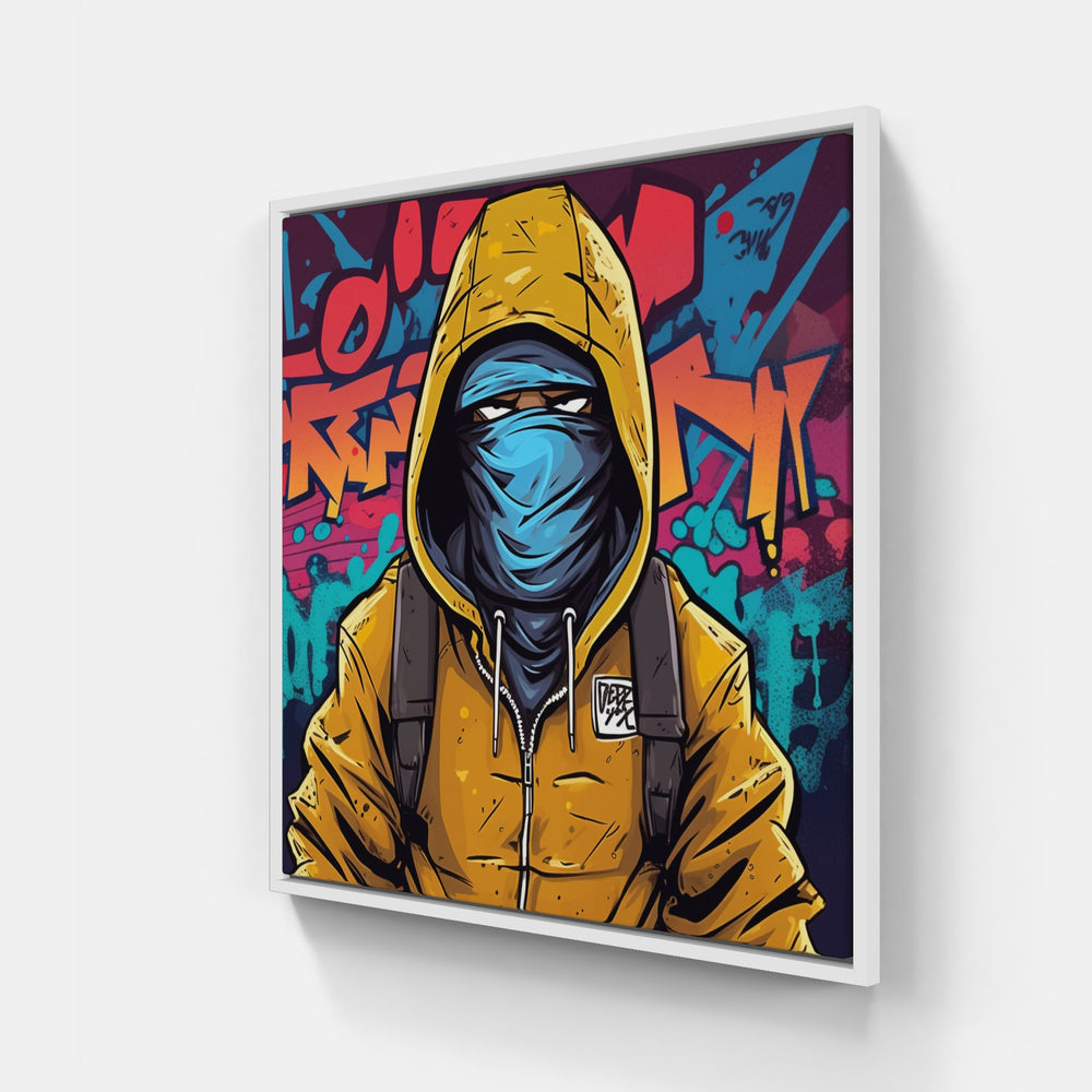 Vibrant Streetwear Splash-Canvas-artwall-20x20 cm-White-Artwall