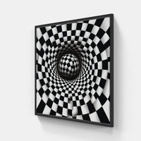 Illusory Enchantments-Canvas-artwall-20x20 cm-Black-Artwall