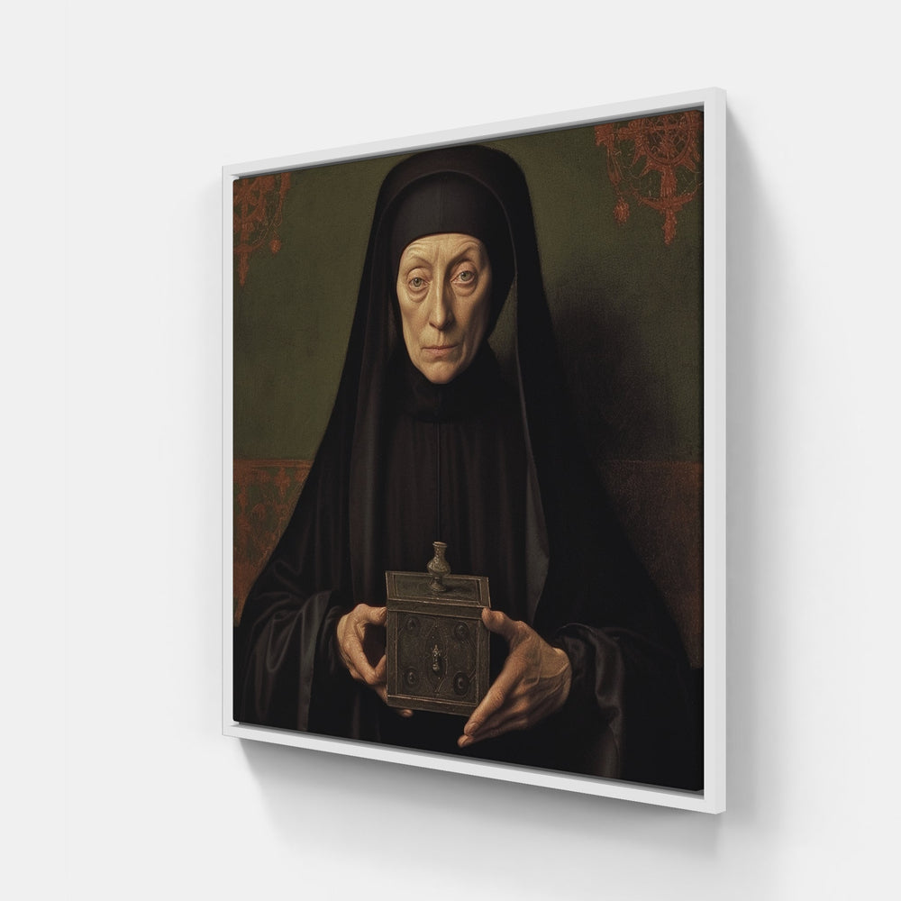Van Eyck's Divine Light-Canvas-artwall-20x20 cm-White-Artwall
