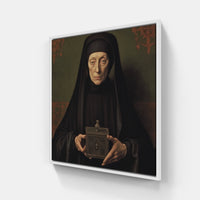 Van Eyck's Divine Light-Canvas-artwall-20x20 cm-White-Artwall