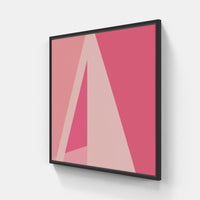 Pink Scarlet Sunrise-Canvas-artwall-20x20 cm-Black-Fine Paper-Artwall