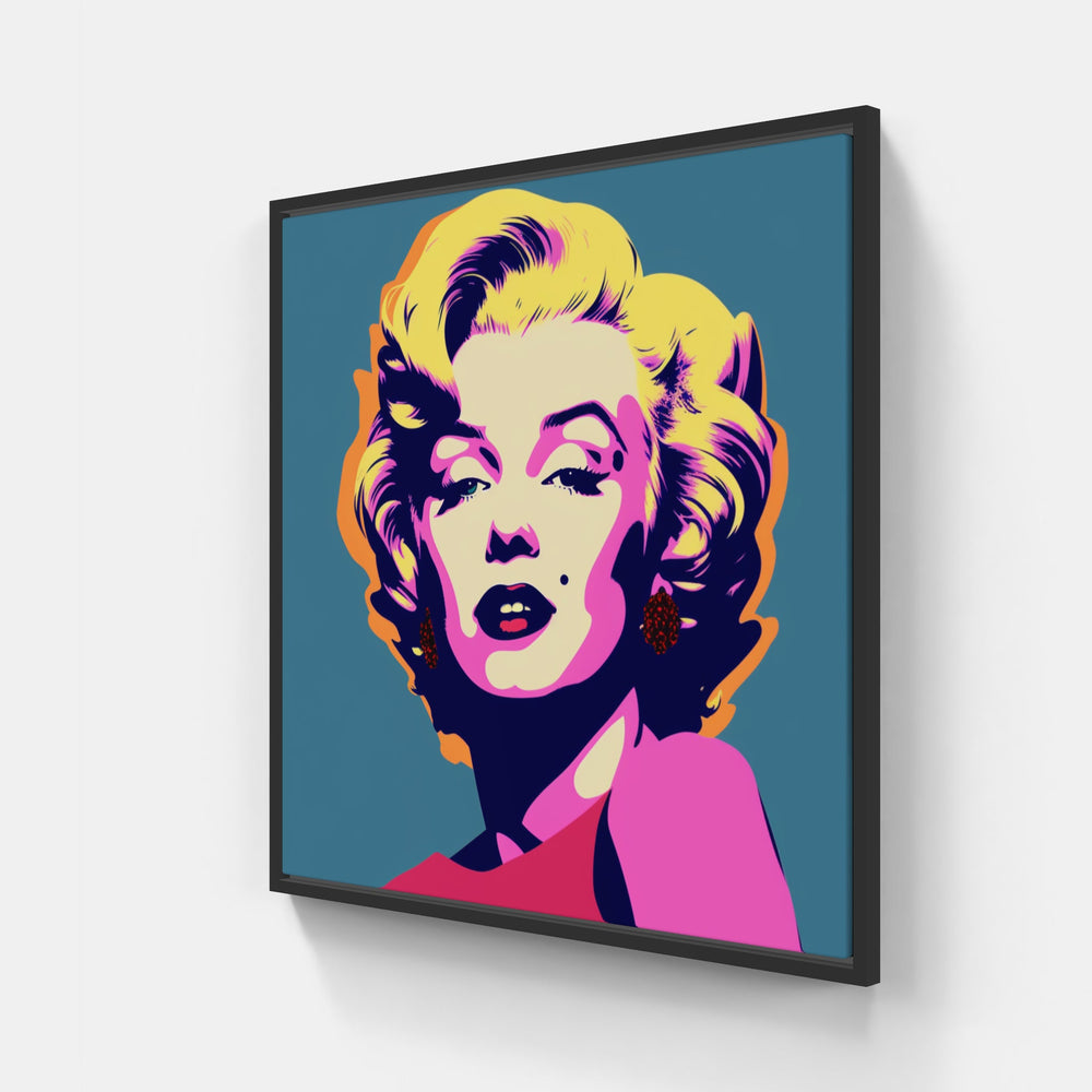 Marilyn Monroe memory-Canvas-artwall-20x20 cm-Black-Artwall