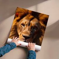 L'impression présentée en poster, sans encadrement, sur un mur neutre.