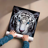 L'impression présentée en poster, sans encadrement, sur un mur neutre.