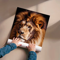 L'impression présentée en poster, sans encadrement, sur un mur neutre.