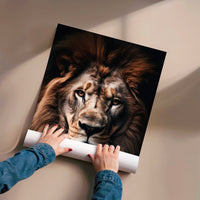 L'impression présentée en poster, sans encadrement, sur un mur neutre.