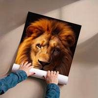 L'impression présentée en poster, sans encadrement, sur un mur neutre.