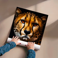 L'impression présentée en poster, sans encadrement, sur un mur neutre.