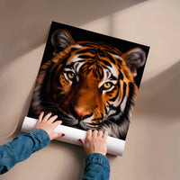 L'impression présentée en poster, sans encadrement, sur un mur neutre.