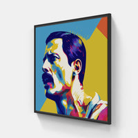 Freddie pop dance-Canvas-artwall-20x20 cm-Black-Artwall